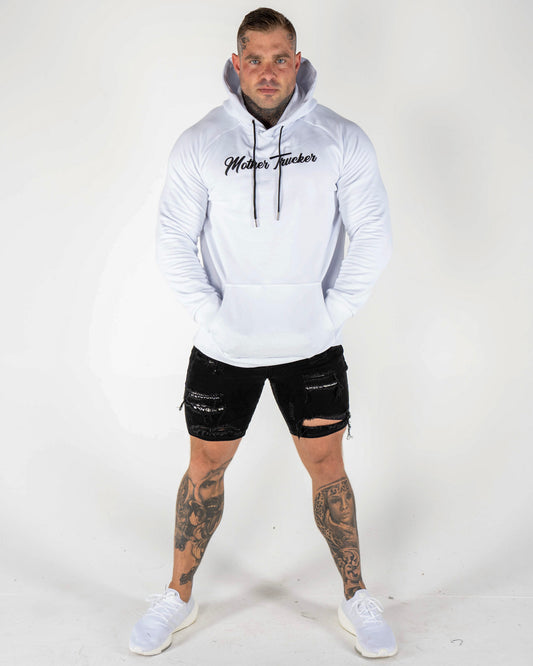Mother Trucker White/Black Men's Hoodie