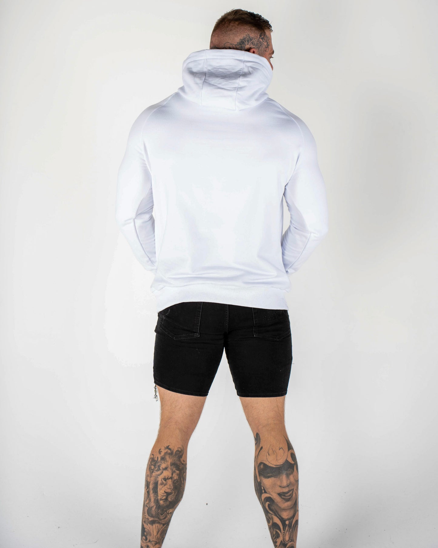 Mother Trucker White/Black Men's Hoodie