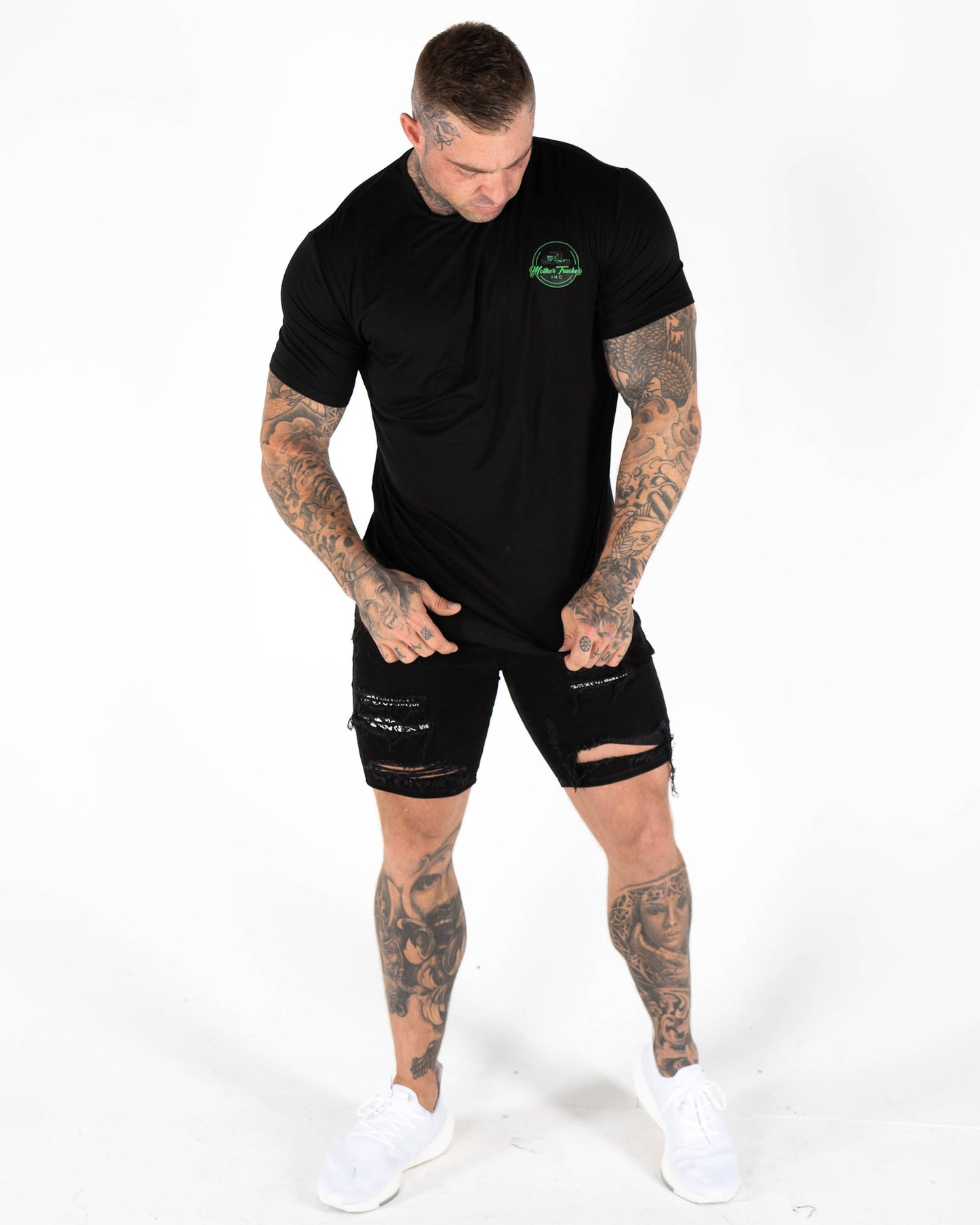 Men's Classic Mother Trucker Black Bamboo T-Shirt
