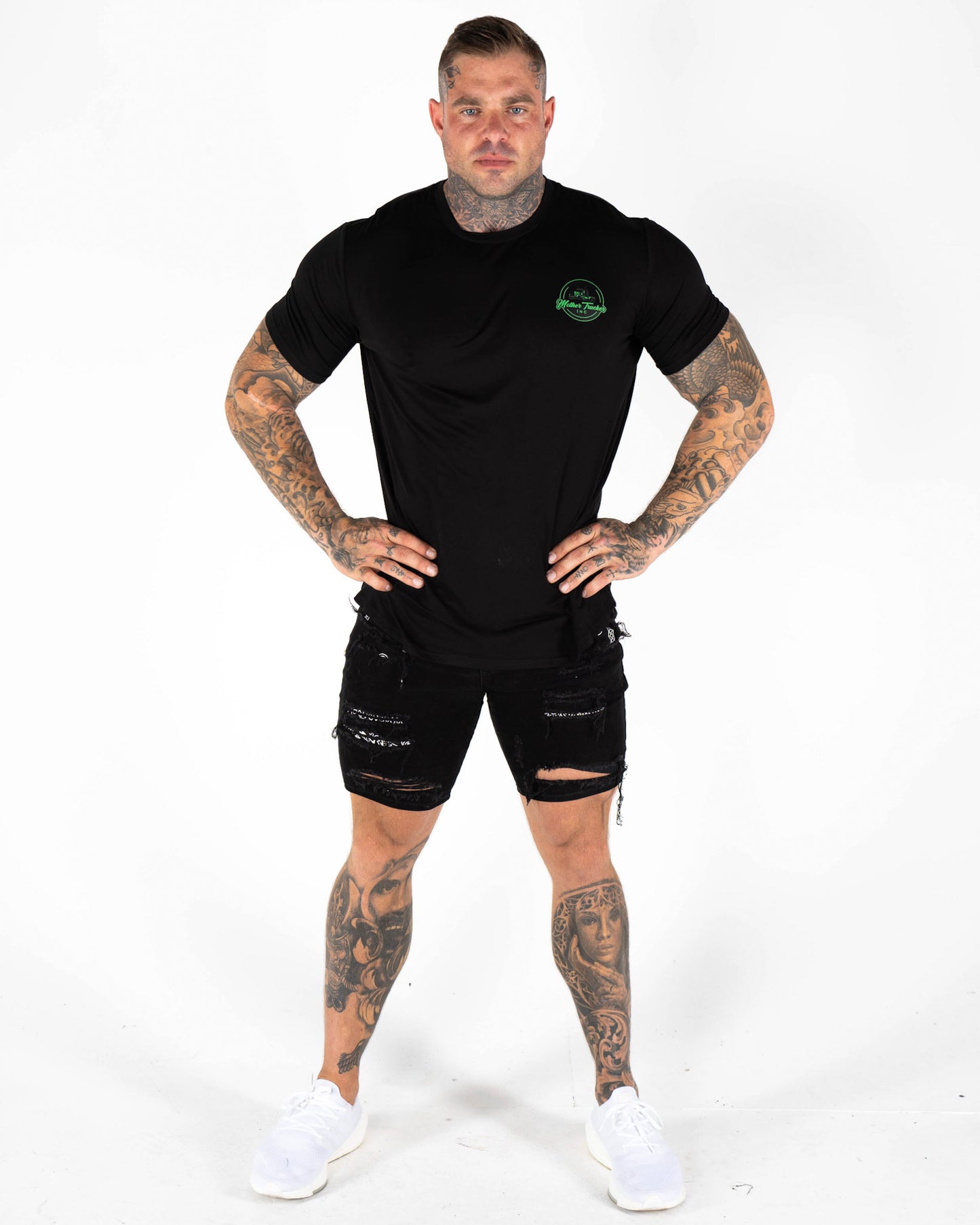 Men's Classic Mother Trucker Black Bamboo T-Shirt