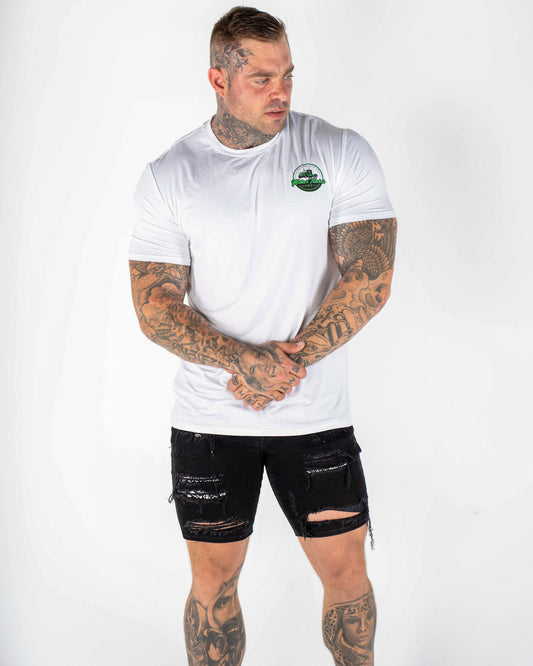 Men's Classic Mother Trucker White Bamboo T-Shirt