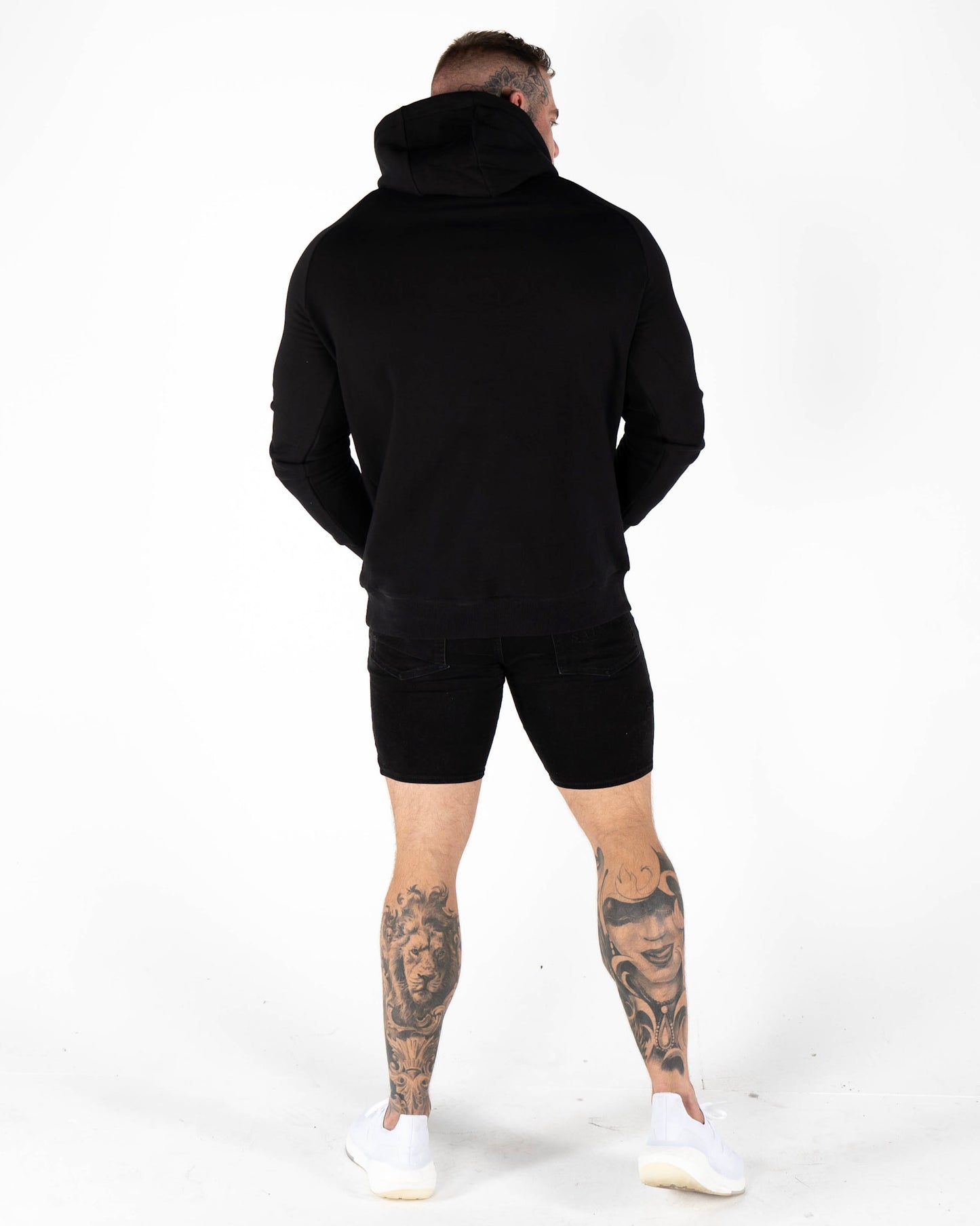 Mother Trucker Black/White Men's Hoodie