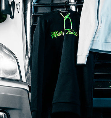 Mother Trucker Black/Green Men's Hoodie