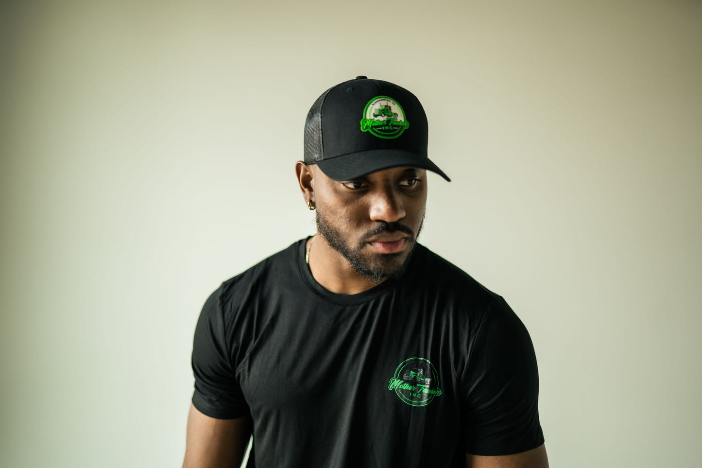 Men's Classic Mother Trucker Black Bamboo T-Shirt