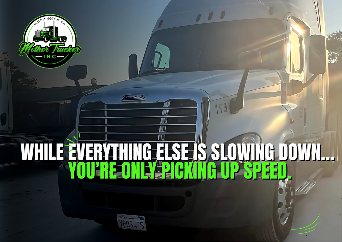 While everything else is slowing down…  you’re only picking up speed.
