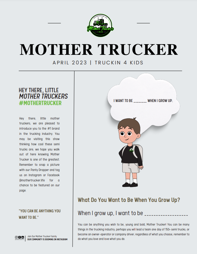 Mother Trucker Supports Trucking for Kids