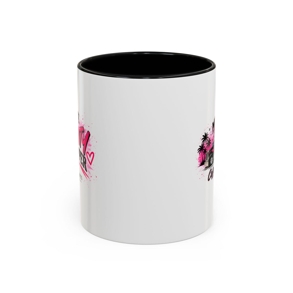 Mother Trucker Accent Coffee Mug — Pink