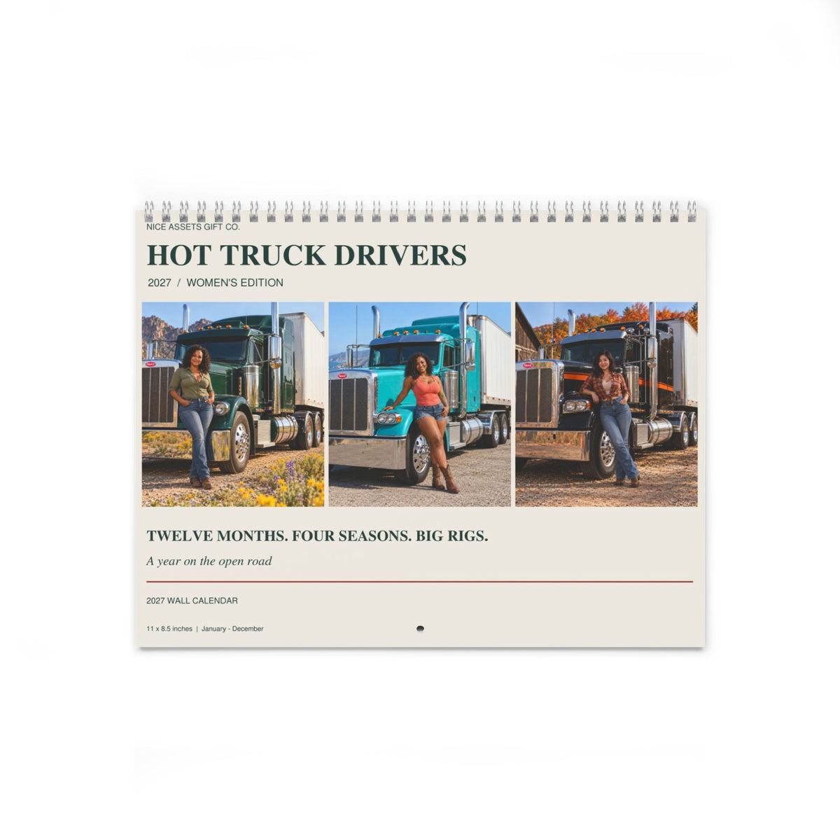 Hot Truck Drivers 2027 Wall Calendar — Women's Edition