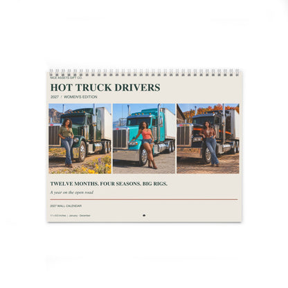 Hot Truck Drivers 2027 Wall Calendar — Women's Edition