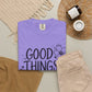 Good Things Take Time Floral Inspirational T-Shirt