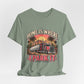 Home Is Where I Park It T-Shirt, Funny Truck Driver Tee, Semi Truck Shirt, Mother Trucker – Pink