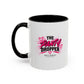 Mother Trucker Accent Coffee Mug — Pink