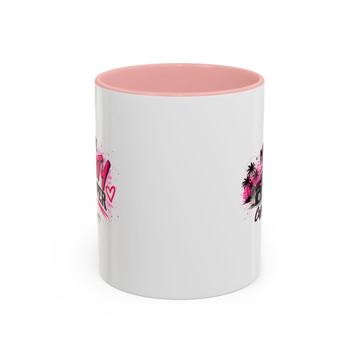 Mother Trucker Accent Coffee Mug — Pink