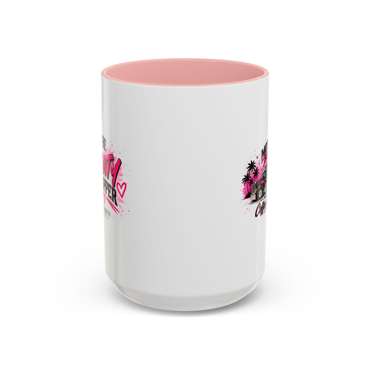 Mother Trucker Accent Coffee Mug — Pink