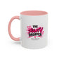 Mother Trucker Accent Coffee Mug — Pink