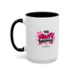 Mother Trucker Accent Coffee Mug — Pink