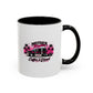 Mother Trucker Accent Coffee Mug — Pink