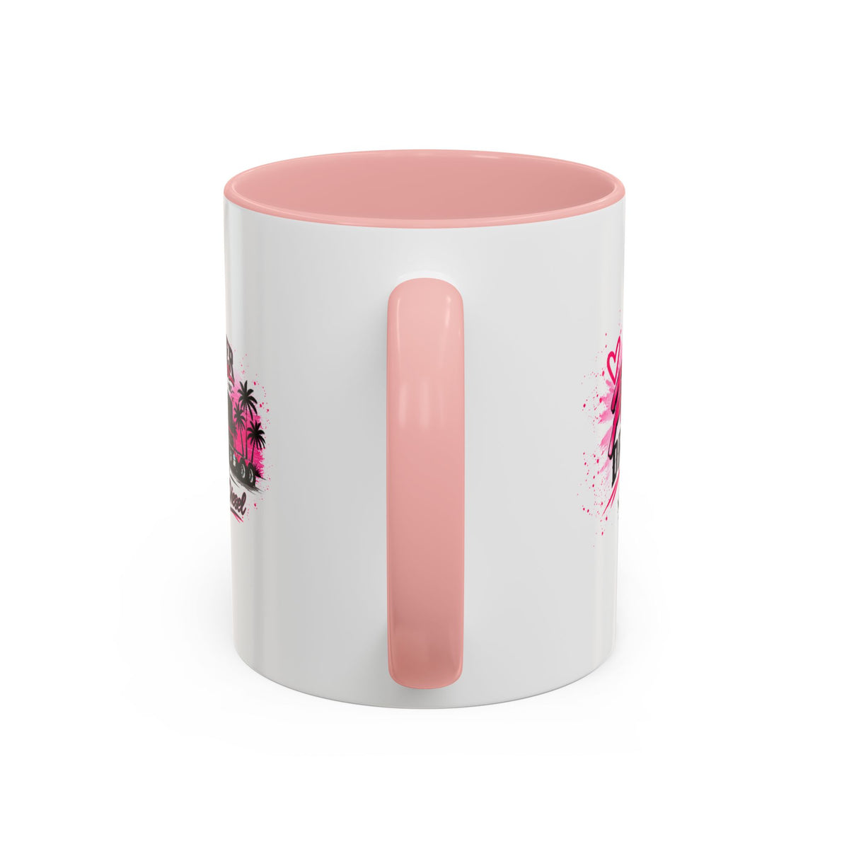 Mother Trucker Accent Coffee Mug — Pink