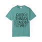 Good Things Take Time Floral Inspirational T-Shirt