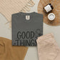 Good Things Take Time Floral Inspirational T-Shirt