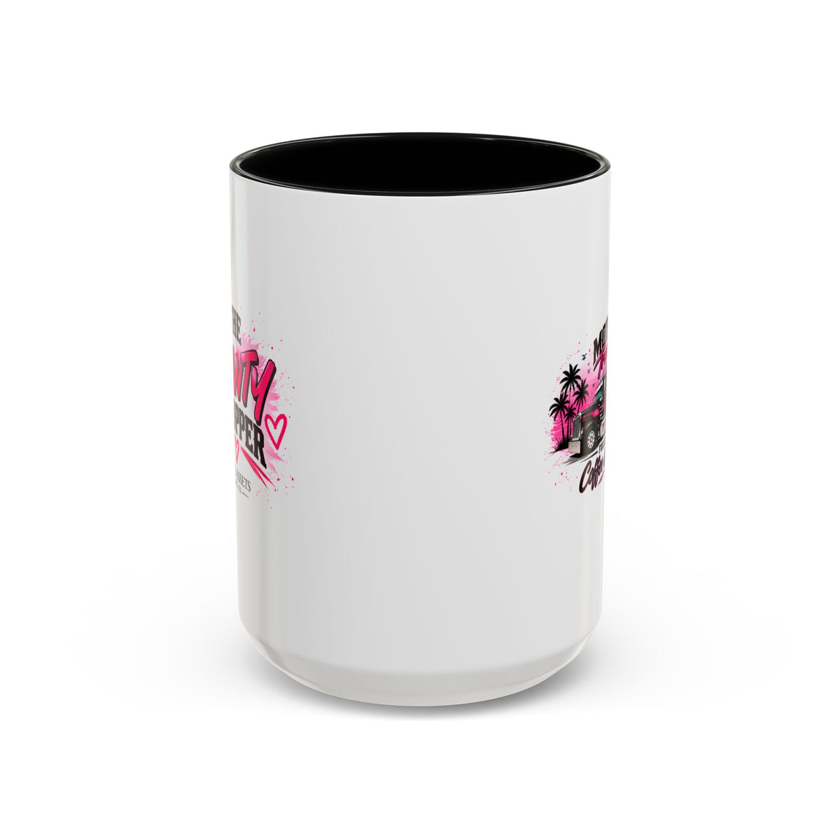 Mother Trucker Accent Coffee Mug — Pink