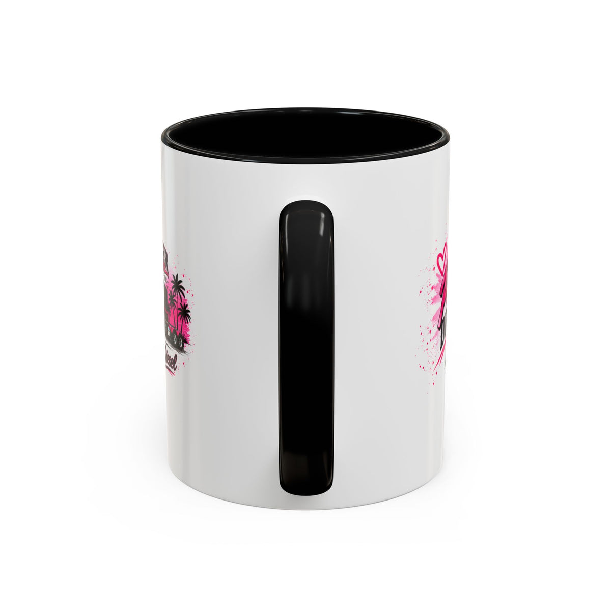 Mother Trucker Accent Coffee Mug — Pink