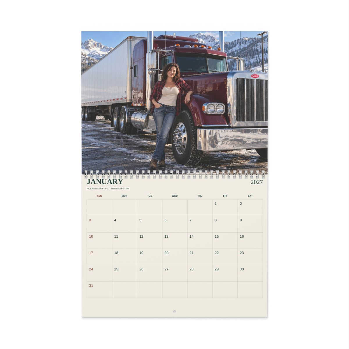 Hot Truck Drivers 2027 Wall Calendar — Women's Edition