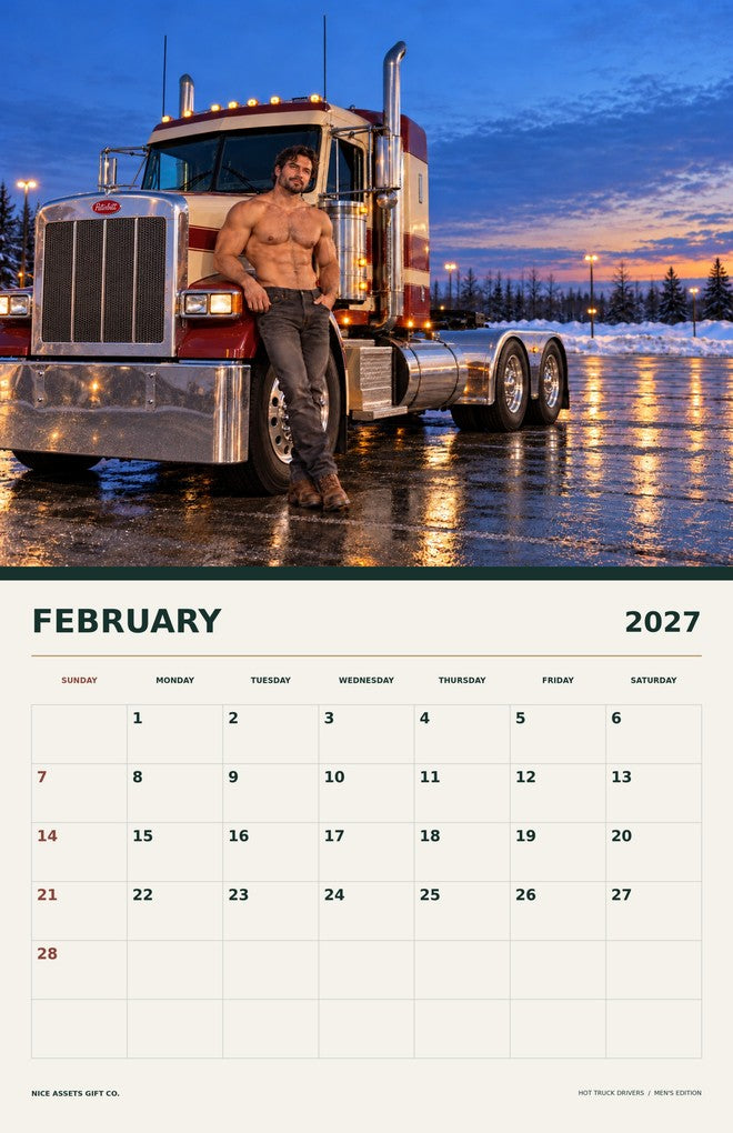 February 2027 calendar spread