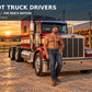 Hot Truck Drivers 2027 Wall Calendar cover