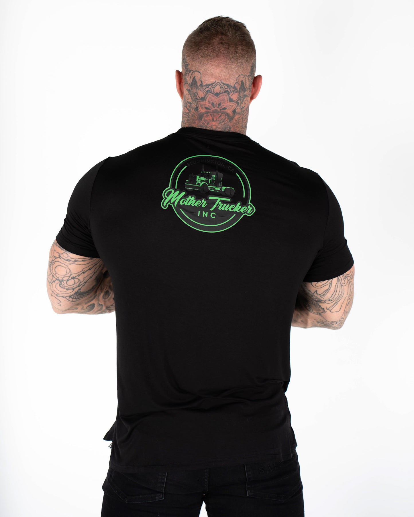 Men's Classic Mother Trucker Black Bamboo T-Shirt